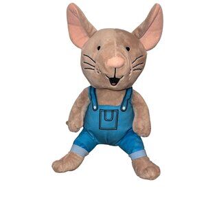 If You Give a Mouse A Cookie Plush Toy In Blue Overalls Stuffed Animal